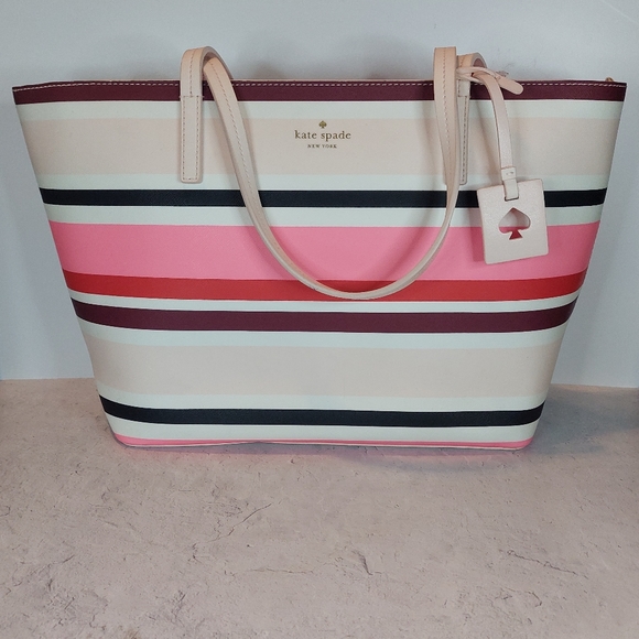 NWT Kate Spade Small Margareta Zip Top Multicolor Tote - Picture 1 of 13